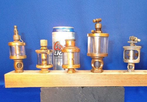 CC161 ~ OPPORTUNITY LOT of 5 Small Steam Engine OIlers