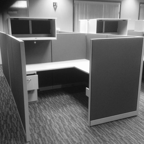 STEELCASE TURNSTONE &#034;KICK&#034; CUBICLE WORK STATIONS 6&#034;X6&#039;