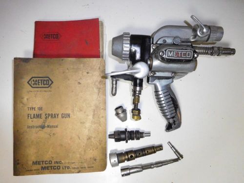 Metco 10E Thermal Flame Spray Metalizing Gun with Manuals