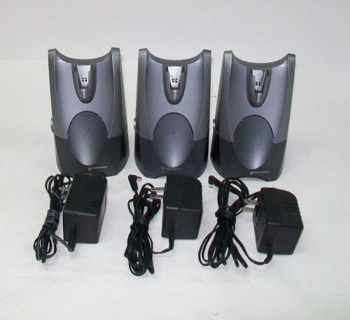 LOT OF 3 Plantronics CS50 Wireless Office Headset System