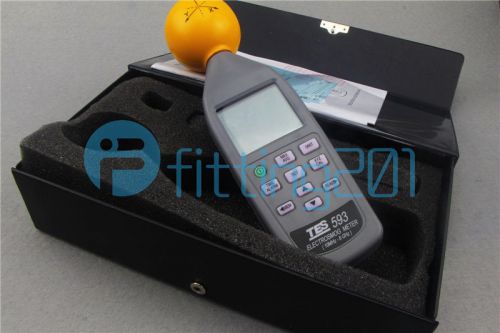 1PCS NEW TES-593 ElectroSmog Meter 3 axis isotropic measurements of EMF