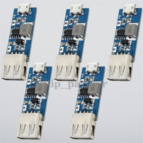 5x DC-DC 3V 3.3V 3.7V 4.2V to 5V Step Up Power Supply Module USB Power Bank