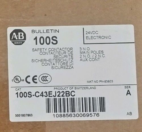 Allen Bradley Safety Motor Contactor / Control