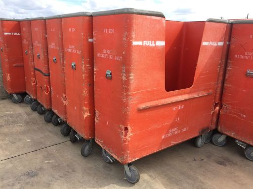 SANITRUX ORANGE COMMERCIAL LINEN/ LAUNDRY CARRIER CART INDUSTRIAL