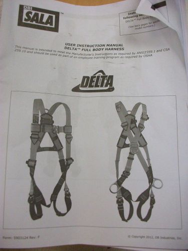 New DBI Sala Delta Full Body Vest Harness Universal Fall Protection XXL SIZE