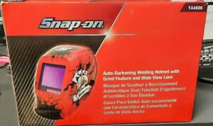 Snap-On Auto-Darkening Welding Helmet w Grind Feature &amp; Wide View Lens BRAND NEW