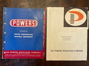 50s 60s Powers Regulator Co Catalog Water Temperature Control Skokie Illinois