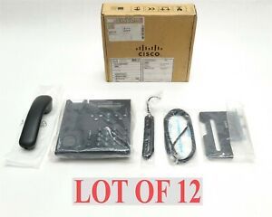 NEW CISCO CP-6921-C-K9 UNIFIED IP BUSINESS 2-LINE VoIP PHONE SPEAKERPHONE LOT 12