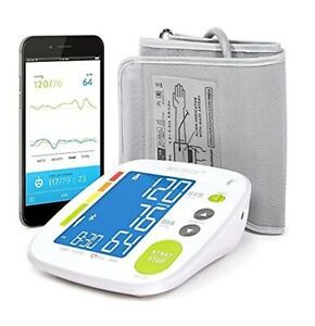 Bluetooth Smart Digital Blood Pressure Monitor Cuff by Balance w/ Upper Arm Cuff