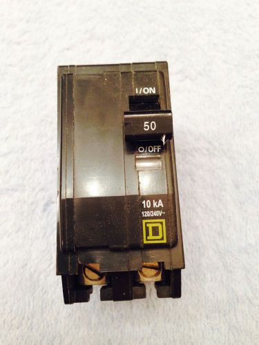 Square d qob250  2 pole, 15amp plug in circuit breaker (new) for sale