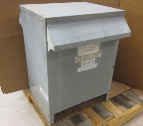 Square D 15T3H 3-Ph Pri:480V Sec:208Y/120V 15Kva Transformer 3R-Hood Enclosure