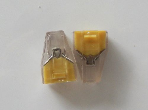 100x 2p wire block crimps terminals connectors ends for home wire distribuition for sale