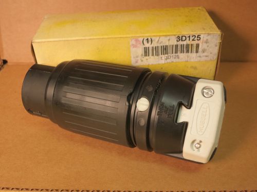 NEW HUBBELL HBL3764C 50 AMP 3 POLE 4 WIRE 600 VAC TWIST LOCK HBL3764C