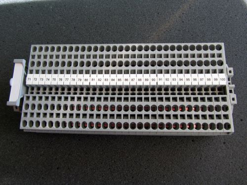 Feed-through terminal block ST-4 QUATTRO 30ea Phoenix Contact, rails, jumpers.