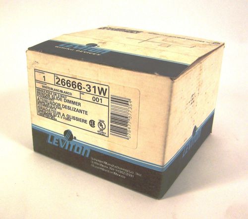 NEW Leviton 26666-31W Renoir Slide Dimmer NIB