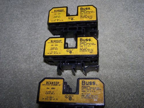 BUSSMANN BUSS FUSE BLOCK LOT OF (3)