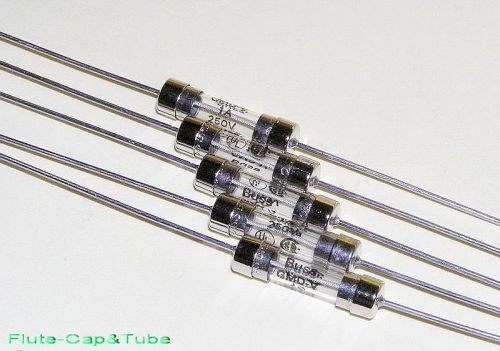 4pcs Bussmann Medium Time Delay  GMD-V-1A 1A 250V 5*20mm axial Glass Tube Fuse