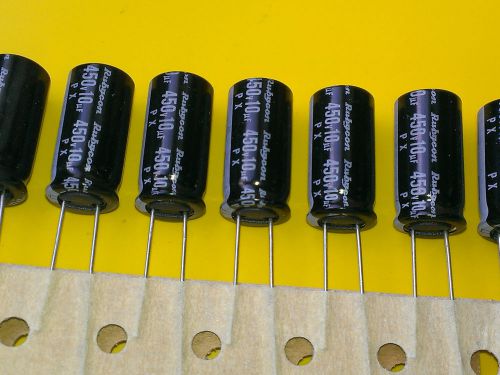 [25 pcs] 10uF 450V Rubycon 105&#039;C  PX  Electrolytic Capacitors 10x20 pitch=5mm