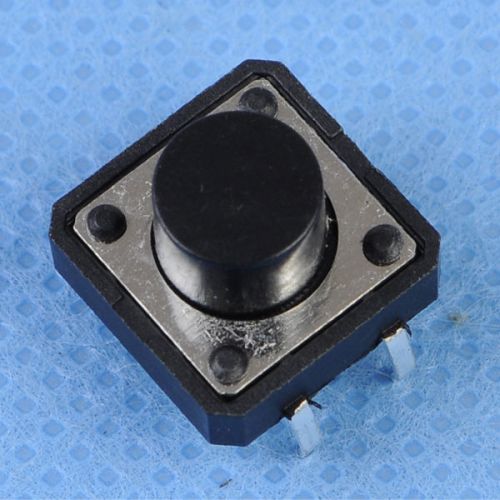 5pcs Tact Switch 12x12x8mm Black Press Key High Quanlity 12*12*8