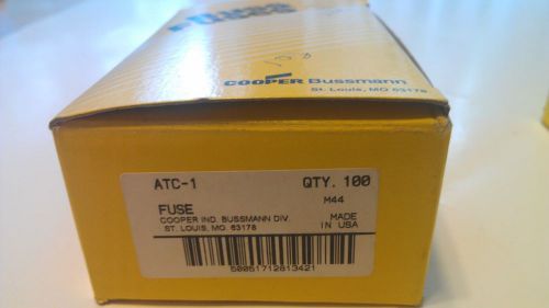 Cooper Bussmann ATC-1 *NIB* QTY 190 1 Amp