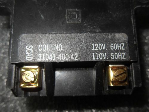 (V46-1) 1 NEW SQUARE D 31041-400-42 110/120V COIL