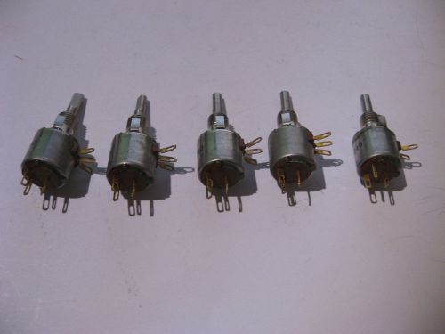 Qty 5 Potentiometer Allen-Bradley Dual Type GD F73240 40K and 350K - NOS