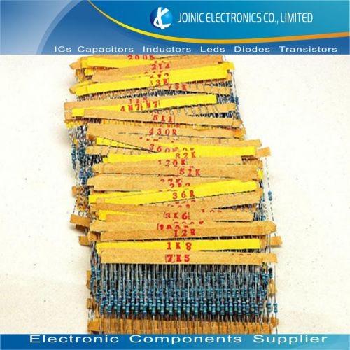 1/4W Metal Film Resistor 1%,122 kinds value,20 pcs each value, Total 2440 pcs