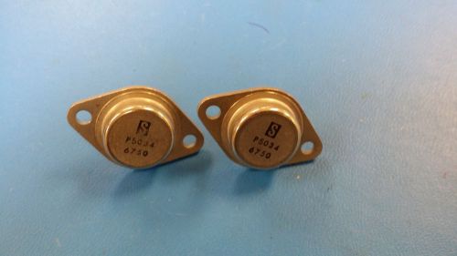 (2 PC)P5034 (NTE-130)POWER TRANSISTOR, NPN, 60V, TO-3; Transistor Polarity:NPN;