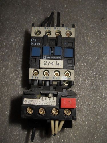 (X12) 1 USED TELEMECANIQUE LC1 D12 10 CONTACTOR W/ LR-D09-307