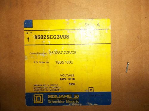 Square D 8502SCG3V08 (8502 SCG3V08) Magnetic Starter *NEW*