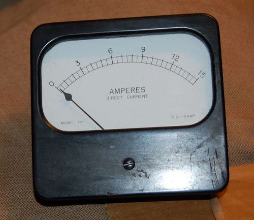 Burlington Model 741  0-15 Volt  DC  Meter