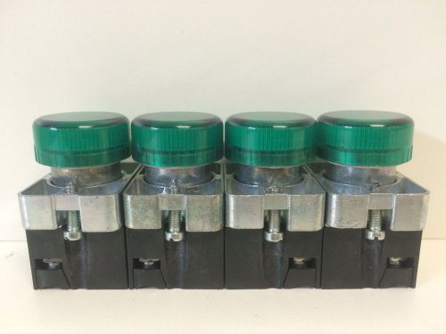 (4) GUARANTEED GOOD USED AUTOMATION DIRECT GREEN PILOT LIGHTS ECX-1050