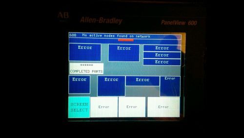 2711-t6c8l1 /b rev e frn 4.46 allen bradley panelview 600 for sale