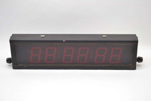 ELECTRONIC DISPLAYS ED226-102-6D-N12 6 DIGIT UP 120V-AC TIMER DISPLAY B462787