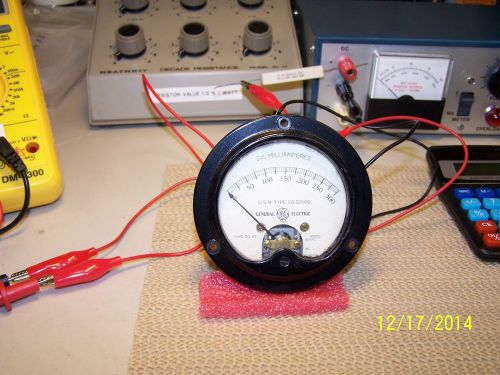 GE 0-300 ma dc panel meter