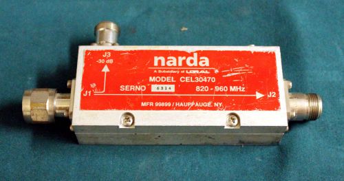 NARDA CEL30470 DIRECTIONAL COUPLER 30 DB 820-960 MHZ