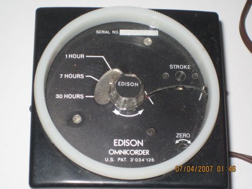 EDISON MCGRAW VINTAGE CIRCULAR OMNICORDER CHART RECORDER