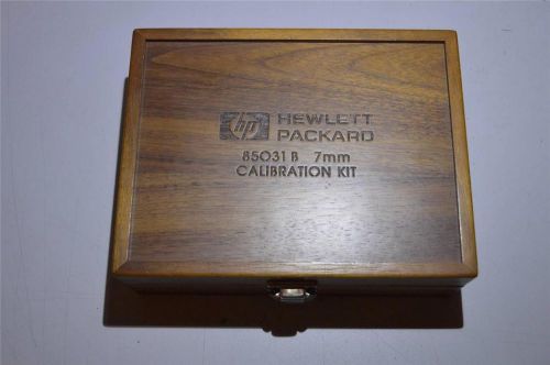 &#034;EMPTY WOOD BOX&#034; HEWLETT PACKARD 85031 B 7MM CALIBRATION KIT