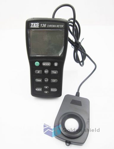 TES-136 CHROMA METER Triple Display, 4-digit LCD reading Brand New and Original