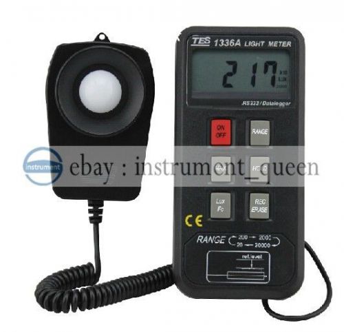 TES-1336A Datalogging Light Meter (USB), 20/200/2000/20000 Lux !!NEW!!