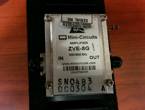 MINI-CIRCUITS AMPLIFIER ZVE-8G 2000-8000MHz WIDEBAND WITH HEATSINK