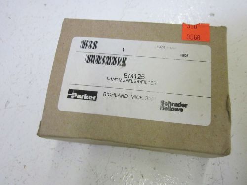 PARKER EM125 1-1/4&#034; MUFFLER/FILTER *NEW IN A BOX*