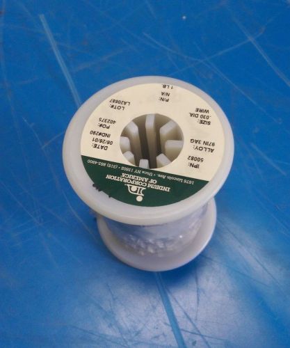 1lb SPOOL Indium Corporation of America Indium Wire .30 DIA; Alloy 97IN 3AG