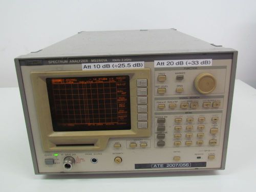 Anritsu MS2601A Spectrum Analyzer 10kHz - 2.2Ghz