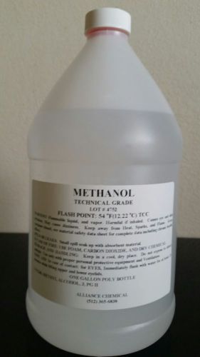 METHANOL TECHNICAL GRADE,ONE GALLON POLY BOTTLE