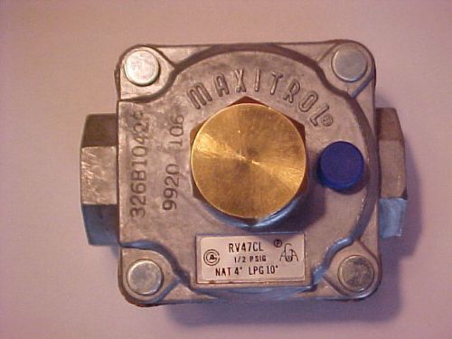 MAXITROL GAS Pressure Regulator RV47CL 1/2 PSIG NAT 4&#034; LPG 10&#034;