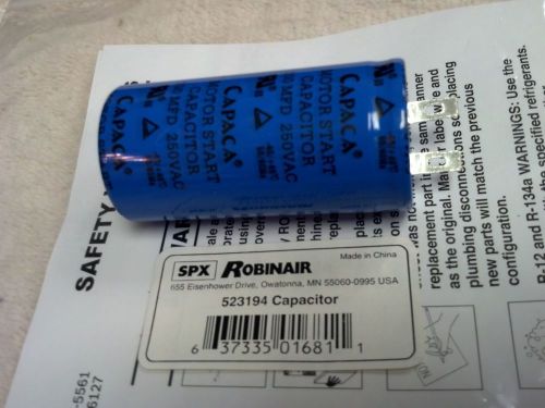 ROBINAIR VACUUM PUMP *START CAPACITOR, 100 MFD X 250 VAC, CAPACITOR, 523194