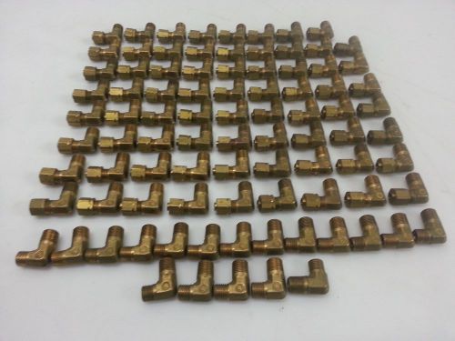 Lot of 89 Parker Male Elbow Fluid Connector Valves