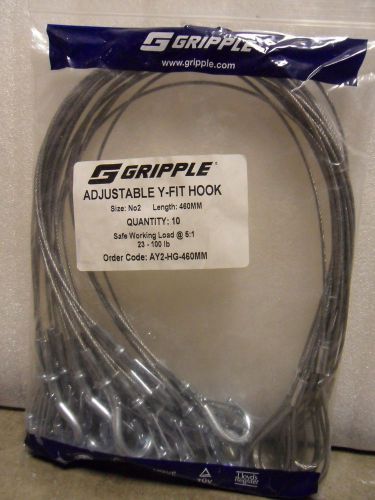 New gripple adjustable y-fit hook size # 2 length 460mm or 18&#034; ay2-hg-460mm hvac for sale