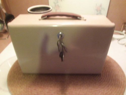 metal document box with key